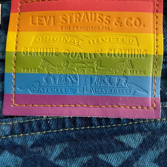 Levis 511 customized (new) jeans indigo color never worn w/ tags 38x30 slim fit. - Picture 10 of 12